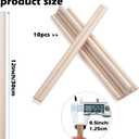 3 x ONUPGO 10Pcs 1/2" x 12" Hardwood Craft Dowel Rods