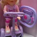 Doll Set with Remote Control Toy Electric Scooter for Kids with LED Lights Music and 360 Rotation