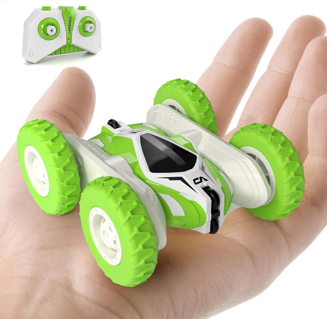 Tecnock Remote Control Car RC Cars for Kids, 4WD 2.4GHz Remote Control Toys, Double Sided Flips 360 Rotating RC Stunt Car, Toy for 5 6 7 8 Year Old Boys Girls