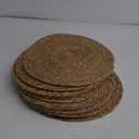 13 in Round Woven Placemats Plate Chargers Set of 10, Boho Farmhouse Rustic Woven Place Mats for Dining Table Decor, Rattan Wicker Table Mats Jute Braided Chargers for Dinner Plates : Home & Kitchen