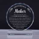 Uniquilling Thank You Gifts, Appreciation Award Crystal Plaque Box Packaging, for Coworker/Mentor/Coach/Boss/Difference Maker Gifts Office Desk Decor