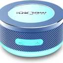 Bone Conduction Speaker Bluetooth Vibrating Speakers with Colorful LED Lights Portable Surface-Adsorption Speakers for Unique Sound Effects Ideal for Home, Outdoor and Party Use (Blue)