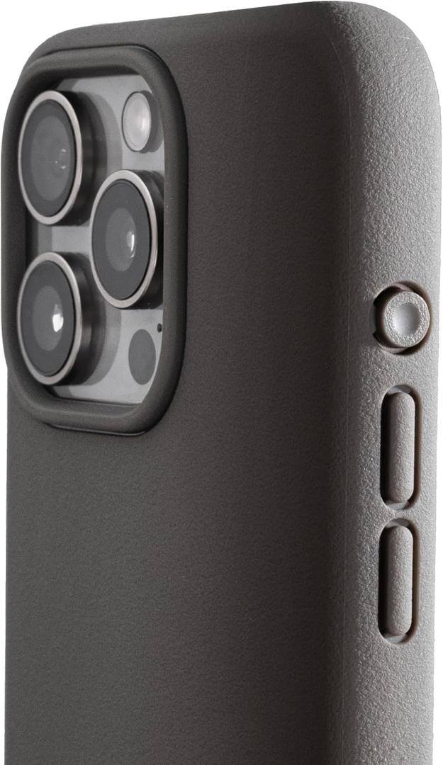 TineeOwl for iPhone 15 Pro Max Magnetic Case - Dune Series, Compatible with MagSafe, TPU, Minimalist, Slim/Thin, Grippy with Microfiber Lining, Rounded Action Button (Clay, iPhone 15 Pro Max)