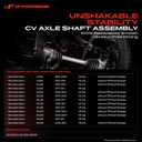 A-Premium CV Axle Shaft Assembly Compatible with Mercedes-Benz GL320 ML320 2007-2009 GL350 2010-2012 GL450 2007-2012 GL550 2008-2012 ML350 ML500 ML550, Replace# 1643500010
