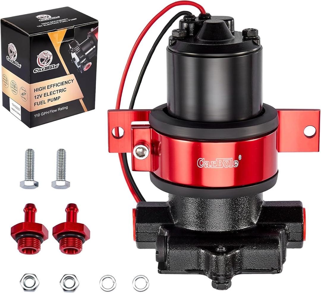 CarBole 110 GPH Electric Performance Fuel Pump DC 12V with Mounting Bracket