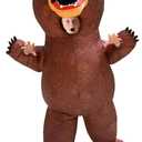 Camlinbo Halloween Inflatable Bear Costume for Kids, Full Body Blow Up Brown Bear Costume for Halloween Inflatables Cosplay Party
