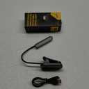 Glocusent Book Light Rotatable: 22 Led Rechargeable Book Light for Reading in Bed with Timer - Eye Caring 3 Color Temperatures, Stepless Dimming, 100Hrs Runtime Clip on Reading Light for Book Lovers (Gray)