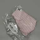1PC Dog Cute Summer Cotton Stripe Sanitary Pantie with Adjustable Strap Suspender Physiological Pants Pet Underwear Diapers Jumpsuits for Girl Dogs Medium Large Corgi French Bulldog, Pink