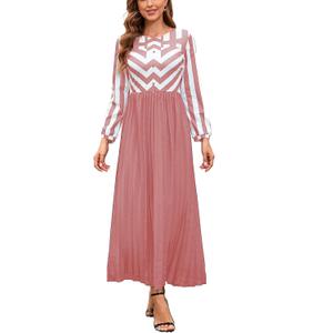 Women's Summer Floral Spaghetti Strap Long Maxi Dresses Low-Cut Bohemian Beach Sundress (Pink, M)