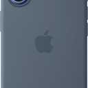 Apple iPhone 17 Silicone Case with MagSafe and Camera Control: Lightweight Phone Case, Wireless Charging Compatible, Smooth Matte Finish; Anchor Blue