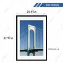 Wiscet 24x36 Poster Frame Set of 4, Display Picture 20x30 with Mat or 24 x 36 without Mat, Photo Frame for Horizontal or Vertical Wall Display, Black