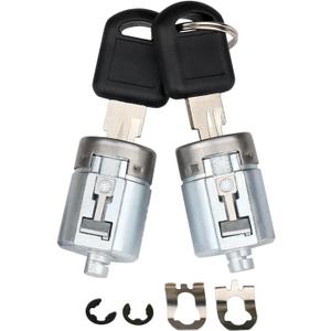 Door Lock Cylinders & Keys for Exterior Door Handle 12549131 Compatible with 1995-2000 Chevy Chevrolet GMC Truck C1500 C2500 C3500 K1500 K2500 K3500 Tahoe Suburban Yukon