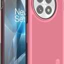 TUDIA MergeGrip for OnePlus 13 Case 5G (2025) - [Military Grade Drop Tested] Dual Layer Shockproof Slim Heavy Duty Tough Cover Phone Cases - Smokey Pink (Basic)