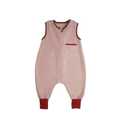 Toddler Sleep Sack with Feet (12-24 Months) Fleece Warm Tog 2.0 Soft Baby Sleep Bag Walker Wearable Blanket Sleeping Sack with Leg Sleeveless Sleep Suit Warm Girl 4 Seasons (Pink)
