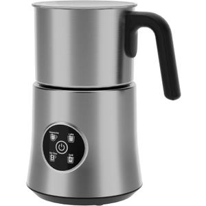 Milk Frother and Steamer, Large Capacity Detachable Electric Milk Frother, Automatic Warm and Cold Foam Maker, Stainless Steel Jug, BPA Free