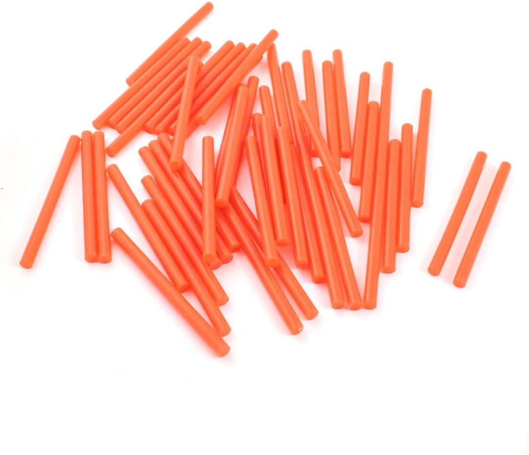 Qtqgoitem 50Pcs Orange Hot Melt Glue Gun Adhesive Stick 7x100mm for Art Craft (Model: 8a1 54a d22 586 d5b)