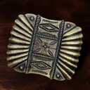 TOPACC Western Belt Buckle Cowboy Vintage Cowgirl Belt Buckle 1.5 in Novelty for Men Women (Bronze)