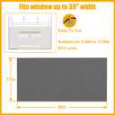 LBG Products Window Air Conditioner Side Panels,Full Surround AC Foam Panel for Indoor Window AC Units,Summer and Winter Window Seal Cover (Black)