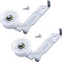[Upgraded Dual Ball Bearings] BlueStars DC93-00634A Dryer Idler Pulley with Sturdy Clip  Compatible with Samsung Dryers - Replaces DC96-00882B DC96-00882C AP4373659 PS11771601-2 Packs (Pack of 2)