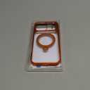 CASEKOO 360 Spin Magnetic Stand for iPhone 17 Pro Max Case [Fit for MagSafe][17FT Military Protection] Slim Hand-Polished Frame Titanium Alloy Sturdy Stand 6.9", Glossy Cosmic Orange