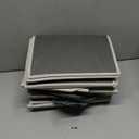 Homsorout Closet Organizers Bins 6 Packs - Large Closet Shelf Organizer with Handles, Fabric Trapezoid Storage Bins, Collapsible Storage Cubes for Clothes, Towels, Light Gray (Blended)