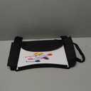 Kids Travel Tray for Toddler Car Seat, Travel Activity Tray for Airplane, Car Seat Lap Drawing Tray, Multifunctional Car Seat Tray Table with Storage for Kids Travel Play, Black