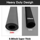 2MM Super Thick Large Silicone Mat, 23.6"x23.6" Silicone Mats for Kitchen Counter, Non-slip Heat Resistant Mat, Waterproof Countertop Protector Mats (Semitransparent)