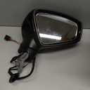Right Passenger Electric Side Mirror Compatible with Volkswagen Tiguan 2018 2019 2020 2021 2022 2023 2024 2025 with Signal Light Heated with Blind Spot Power Glass Manual Folding (6+2 Pins) Black