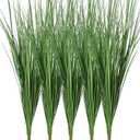 Tigeen 5 Pcs 33 Inch Artificial Grass Plants, Faux Shrubs Wheat Grass, Tall Fake Plants for Outdoor Decor, Artificial Greenery Stems Weed for Room Indoor Home Vase Decor (Green)