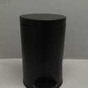 Cesun 1.2 Gallons Small Black Trash Can, Bathroom Garbage Can with Lid and Foot Pedal, Mini Round Wastebasket for Bathroom, Bedroom, Office, 4.5 Liters / 1.2 Gallons, Matte Black