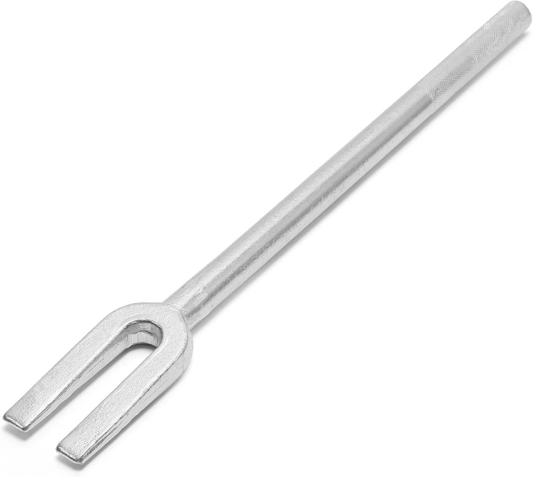 OEMTOOLS Pickle Fork Tie Rod Removal Tool, 21/32" (16.7 mm) Opening
Ball Joint Removal Tool, Drop-Forged Steel, 15-1/2 Inch Length, Long Knurled Handle, Corrosion Resistant