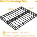 Maenizi Split California King Box Spring 5 Inch, Easy Assembly Bed Foundation, Heavy Duty Low Profile Metal Box Spring with Fabric Cover, Noise Free
