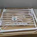 Mom's Choice GROWNSY Baby Gate, 30.5"-53" Auto-Close Dog Gate for Stairs & Doorways, Pressure-Mounted Easy Install Baby Gate - No Drill, Walk Through, Safe & Durable (White)