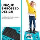 ACSTEP Folding Step Stool 9 inch Height Non-Slip Step Stool for Kid and Adult,Premium Heavy Duty Foldable Stool Kitchen Garden Bathroom Stepping Stool (Blue,1 Pack)