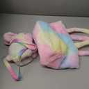 Plush Interactive Bunny Toys for Kids with Tote Bags,Stuffed Robot Pet Rabbit with Leash Hopping Wiggle Ears Pretend Play,Realistic Cute Fidget Toys for Toddler Stocking Stuffers Birthday Gifts