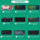 GEEKRIA TKL Keyboard Case, Hard Shell Travel Carrying Bag for 80% / 87 Keys Mechanical Gaming Keyboard, Compatible with Logitech G915 TKL, G PRO Keyboard/G PRO X (Extra Space)