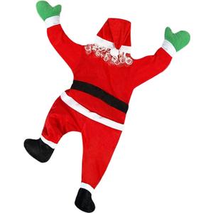 nezababycos Christmas Hanging Santa Claus Outdoor Decorations Large Climbing Santa Xmas for Outside Roof Window Balcony (3.6 Ft)