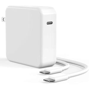 Mac Book Charger, 100W Laptop Power Adapter for MacBook Pro 16 15 14 13 Inch (M1 M2 M3), 96W 87W USB C Replacement Charger for Mac Air 15/13 Inch, iPad Pro 13 12.9 11 Inch, Cord Not Included