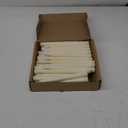 Treela 24 Pcs Flameless Taper Candles Battery Operated Bulk Fake 11 Inch Candles Light LED Candlesticks Flickering Tapered for Wedding Halloween Christmas Decoration (Ivory, Basic)