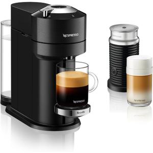 Nespresso Vertuo Next Premium Coffee and Espresso Maker by Breville with Aeroccino Milk Frother (Black)