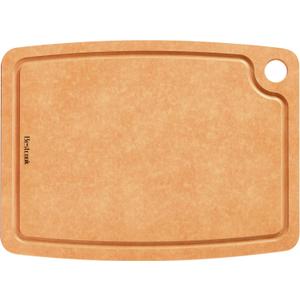 Cutting Board for Kitchen, 17.3x12.8Inch Wood Fiber Composite Cutting Board with Juice Groove and Non-slip Feet, Dishwasher Safe, Knife-Friendly Chopping Board for Meat, Bread, Fruit, Wooden (Natural)