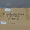 Single Graded Comic Book Frame 8.25" x 13" Book Display, UV Protected, Real Glass, Customized for Standard Graded Comic Books, Black Molding