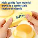 2Pack Slow Rising Dumpling Squishy Butter Squeeze Toys, Slow Rising Squishy,Squeeze Ball Realistic Butter Stick Soft Squeeze Toys for Anxiety and Stress Relief, Party, Gifts
