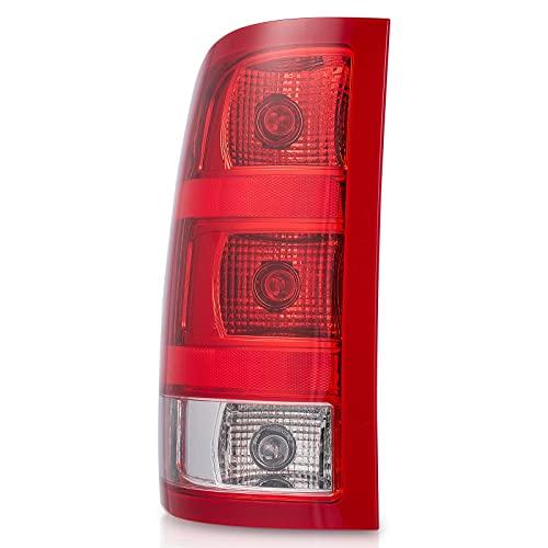 MANFUN Tail Light Assembly for 2007-2013 GMC Sierra 1500 (SL, SLE, SLT, WT) 2500 3500HD rear light GM2800208 with Harness and bulbs Driver Side