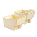 3-Pack Plastic Storage Bins with Handle, Pantry Organization and Storage Bins, Large Cabinet Organizers for Food, Snacks, Cleaning Supplies