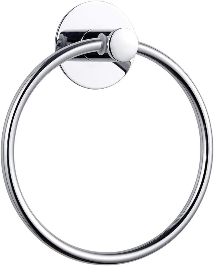 Adhesive Towel Ring Self Adhesive Hand Towel Ring Stainless Steel Rustproof Bathroom Towel Holder Wall Mount (Hh-r1111)