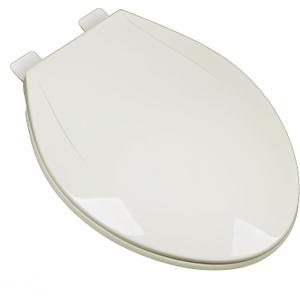 2F1E6-02 Slow Close Plastic Elongated Top Mount Toilet Seat with Adjustable Release and Clean Hinge