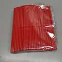 Zubebe 300 Pcs Valentine Heart Shaped Straws Cute Anti Wrinkle Disposable Drinking Plastic Straw for Birthday Bridal Shower Drinking Wedding Party Supplies (Red)