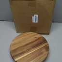 Wood Cake Stand, Acacia Cake Stand for Wedding Birthday, Wooden Serving Platter for Appetizers and Desserts (10 inch)