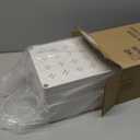 DEKAVA Cabinet, 2 Pack Under Sink Organizer, 2 Tier Sliding Bathroom Kitchen Organizer, Large White ABS Baskets, Easy Install & Clean